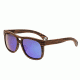 Earth Wood Las Islas Sunglasses, Ebony Frame, Blue/Green Lenses, ESG055E