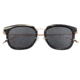 Earth Wood Nosara Polarized Sunglass, Black Butterfly/Black, One Size, ESG047BR