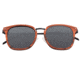 Earth Wood Nosara Polarized Sunglass, Red Rosewood/Black, One Size, ESG047RB