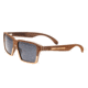 Earth Polarized Sunglasses Piha Collection, Walnut &amp; Zebra/Black, ESG006WZ