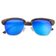 Earth Sassel Polarized Sunglasses - Unisex, Swiss Walnut/Blue, One Size, ESG045WS