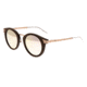 Earth Zale Polarized Sunglasses, Brown/Rose Gold, ESG026RG