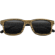 Earth Wood Tide Polarized Sunglass, Zebrawood/Black, One Size, ESG009GR