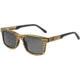Earth Wood Tide Polarized Sunglass, Zebrawood/Black, One Size, ESG009GR