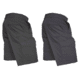 Elbeco Reflex Women's Stretch Ripstop Cargo Shorts, Black, Midnight Navy