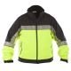 Elbeco Shield Color Block Soft Shell Jacket, Black / Hivis - SH3708HV-M-R