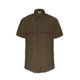 Elbeco TexTrop2 Zippered Short Sleeve Polyester Shirt - Mens, 15.5 in, Brown, Z3315N-15.5