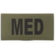 Eleven 10 2x4 Med Id Patch, Black - E10-7001-MED-RGR/BLK