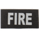 Eleven 10 2x4 Med Id Patch, Silver Reflective - E10-7001-FIRE-BLK/REF
