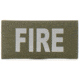 Eleven 10 2x4 Med Id Patch, Silver Reflective - E10-7001-FIRE-RGR/REF
