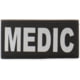 Eleven 10 2x4 Med Id Patch, Black/silver Reflective - E10-7001-MEDIC-BLKREF