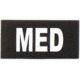 Eleven 10 2x4 Med Id Patch, White - E10-7001-MED-BLK/WHT