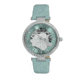 Empress Anne Automatic Semi-Skeleton Leather-Band Watch, Mint, One Size, EMPEM3102