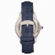 Empress Augusta Automatic Mosaic Mother-of-Pearl Leather-Band Watch, Silver/Blue, One Size, EMPEM3502