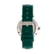 Empress Edith Semi-Skeleton Leather-Band Watch, Green, One Size, EMPEM3302