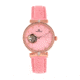 Empress Edith Semi-Skeleton Leather-Band Watch, Pink, One Size, EMPEM3306