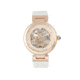 Empress Adelaide Automatic Skeleton Leather-Band Watch, White, EMPEM2507
