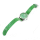 Empress Messalina MOP Leather-Band Watch w/Date, Green, EMPEM2402