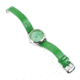 Empress Messalina MOP Leather-Band Watch w/Date, Green, EMPEM2402