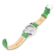 Empress Messalina MOP Leather-Band Watch w/Date, Green, EMPEM2402