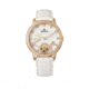 Empress Quinn Semi-Skeleton Dial Leather-Band Watch, White, EMPEM2706
