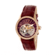 Empress Justinian Automatic Semi-Skeleton Dial Leather-Band Watch, Rose Gold/Red, Standard EMPEM1606