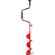 Eskimo Hand Auger W/Dual-Flat Blade, Red, 8 in, HD08