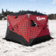 Eskimo Ice Shelter Outbreak 650 XD Plaid, Red/Black, 5-7 Person, 44650