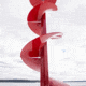 Eskimo Pistol Bit 2.0, Drill-Adaptive Auger, 10-Inch, Centering Point, Red, 10-Inch, 45650
