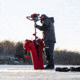 Eskimo Stingray Auger 33CC, Red/Black, 8 Inch, S33Q8
