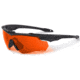 ESS CrossBlade STD Blk 3LS LPL-5+ Safety Glasses, Black, Unisex, EE9032-28