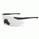 ESS ICE ONE Ballistic Eyeshield Kit,Black Frame,Nosepiece,Clear Lens,Pouch 740-0005