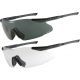 USED, ESS ICE NARO 2.4 Interchangeable Component Eyeshield Safety Glasses 2-Lens Kit 6in. temples 740-0003