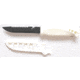 Evolution Bait Knife 4 in Wht Handle Blk Blade Wht Cover, EV-BK4-WHT