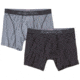 ExOfficio Give-N-Go Sport 2.0 Boxer Brief 6 2Pk - Mens, Black/Steel Onyx, Medium, 1241-3450-9628-M