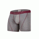 ExOfficio Give-N-Go Sport Mesh 6 Inch Boxer Brief Mens, Slate/Crimson, L, 12412336-5755-L