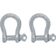 Extreme Max Boattector Galvanized Anchor Shackle 1/4in, 3006.6602