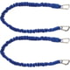 Extreme Max Boattector High-Strength Line Snubber &amp; Storage Bungee, Value 2-Pack - 12in With Compact Hooks, Blue, 3006.2779