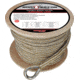 Extreme Max Boattector Premium Double Braid Nylon Anchor Line With Thimble - 5/8in, White &amp; Gold, 5/8in x 200ft, 3006.2273