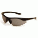 Extreme Optiks SuperBlade Sunglasses, Shiny Black Frame, Smoke with Silver Mirror Flash Lens, 10210963.FGX
