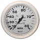 Faria Beede Instruments Dress White 4" Speedometer - 80MPH Mechanical 54667