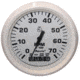 Faria Beede Instruments Dress White 4" Tachometer w/Systemcheck Indicator - 7,000 RPM Gas - Johnson / Evinrude Outboard 54665