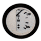 Faria Beede Instruments White 2" Trim Gauge Mercury / Mariner / Mercruiser / Volvo DP / Yamaha-2001 and newer Euro 54713