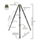 FatBoy Tripods Traverse Three Section Tripod, OD Black, FBTTraverse3