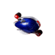 Favorite Fishing Defender Casting Reel, 100, RTL, 5+1BB, Red//White/Blue, DFR100HGL-RTL