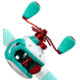 Favorite Fishing ShayBird Casting Reel Retail Packaging, 100, Right Hand, White/Teal, SBR100NGR-RTL