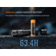 Fenix PD36R ACE, Flashlight, White LED, 3,000 Lumens, Anodized Finish, Black, Includes Rechargeable ARB-L21-5000 Battery and USB Type-C Charging Cable
