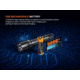 Fenix Lighting WF25RM Lithium Ion 3000 Lumens Luminus SST70 LED Flashlight, Black, WF25RMBK