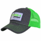 Fish Monkey Hat Mr Patch, Charcoal/Neon Green, One size, FM77-CHNG