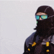 Fish Monkey Yeti Fleece Balaclava, Black, One size, FM42-BL